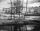 Byggning av HSB insatslägenheter åren 1946 - 1947 vid Friaredalen i Jönköping.
