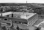 Enköping, panorama från höghuset på Västerviksgatan, åt söder (Ljunggården i förgrunden)