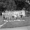 Folkparksbarnen i Huskvarna folkets park år 1955.