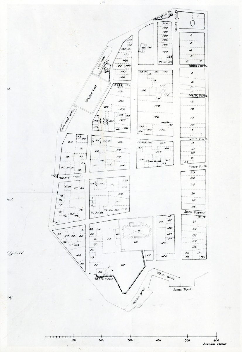 Stadskarta, Halmstad