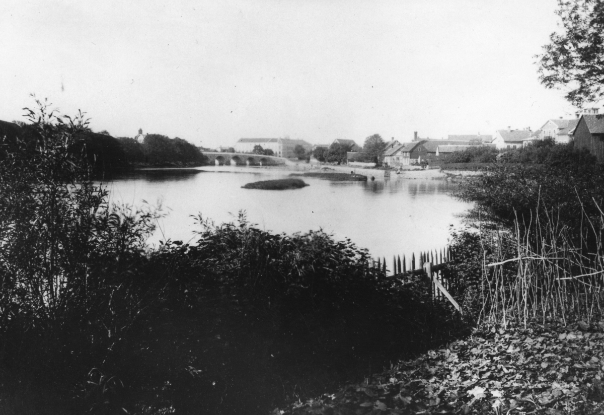 Falkenberg. Bebyggelse kring Tullbron.