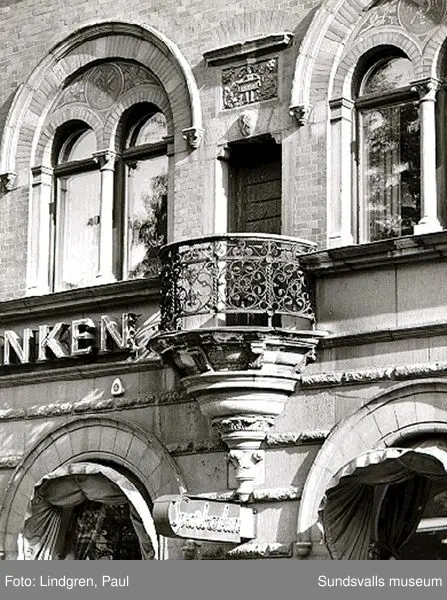 Rådhusgatan 21, Länssparbanken, f d Sundsvalls sparbank.