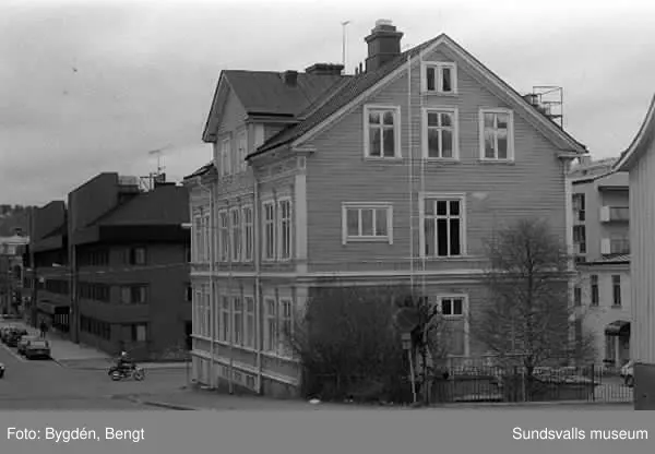 KMV inventering.  Östra långgatan och kvarteren därikring