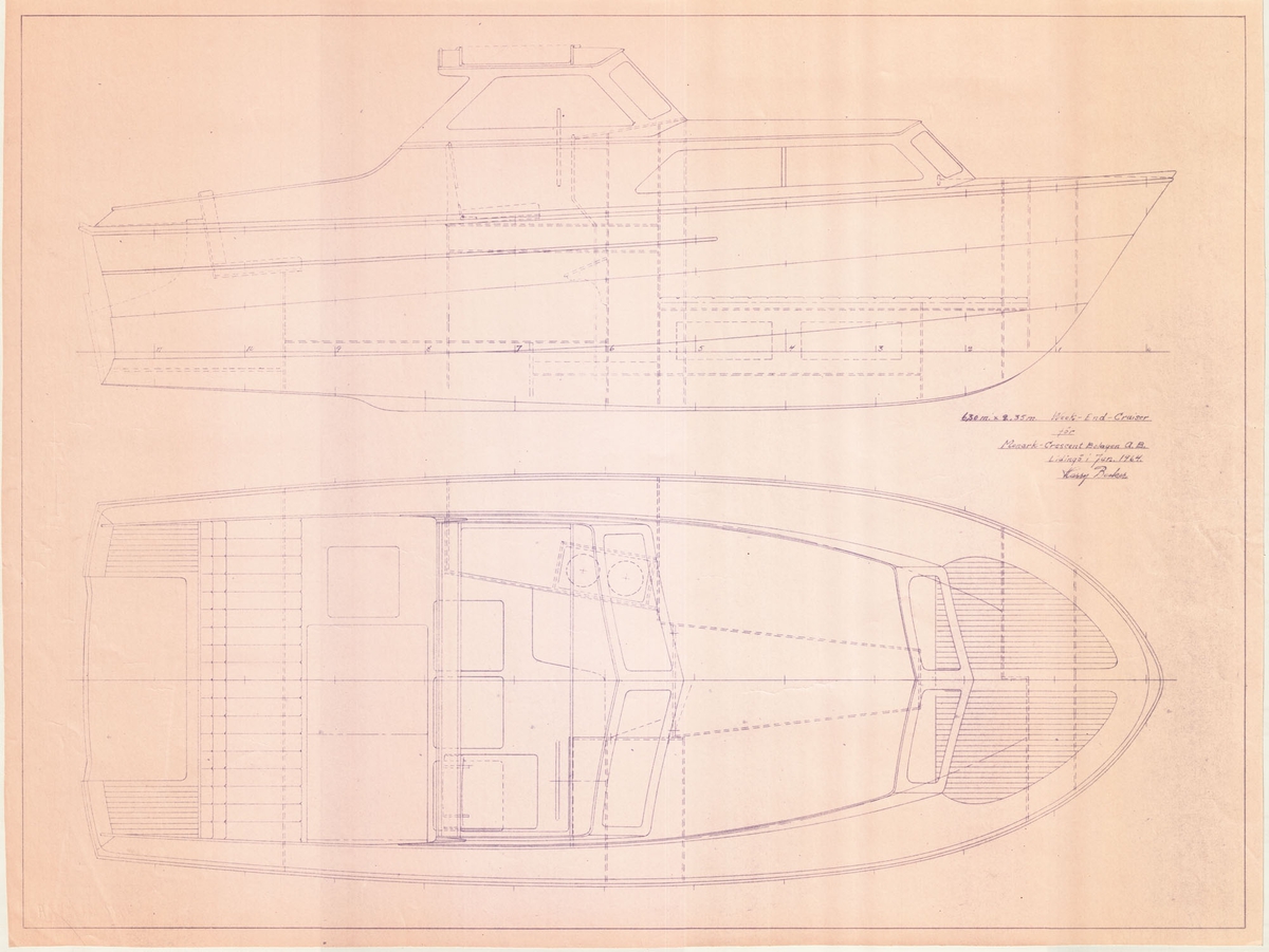 Weekend cruiser.
Inredningsritning