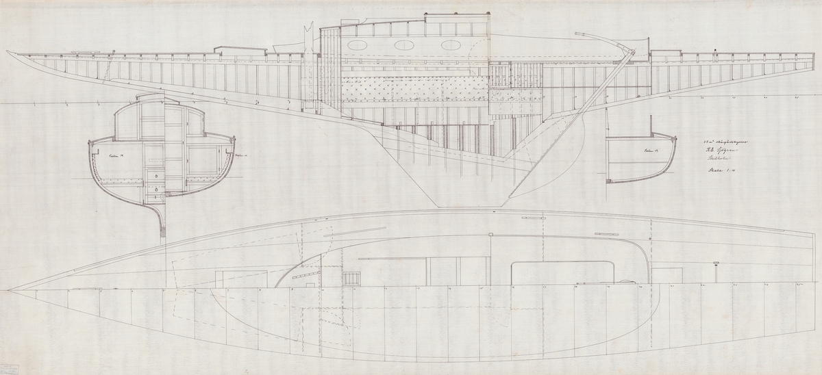 segelritning, skala 1:20 i övrigt lika a