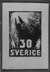 Ej realiserade förslag till frimärket Götstålet 100 år, utgivet 18/7 1958. Bessermerprocessen 100 år. Konstnär: Uno Stallarholm. Teckning 