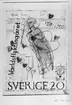 Frimärksförlaga, ej realiserade förslag till frimärket Världsflyktingåret 1959 - 1960, utgivet 7/4 1960.
Konstnär: Siri Derkert. Skiss nr 2, med kvinna och hjärtan. Något mer utarbetad än skiss nr 1 (se POST.001751). 
Valör 20 öre.