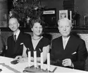 Personaljulfest på postkontoret Stockholm 1, den 9/1 1955.