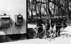 Cyklande lokalbrevbärare och brevlådetömmare i Södertälje, början av 1910-talet.