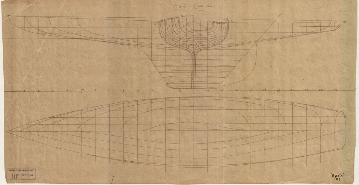 linjeritning, spantruta