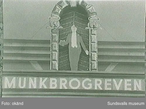 "Munkbrogreven", program på Svea-biografen.