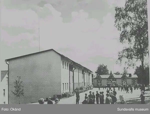 Södermalmsskolan, uppförd 1956. Arkitekt: Gunnar Lené, Stockholm.