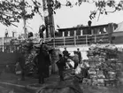 Vid första världskriget, sommaren 1916 togs postångaren Öland i
trafik mellan Gävle och Raumo i Finland för transport av
krigsfångepost.