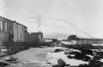 Tåg med postiljonskupé vid Abisko, 1910. Linjen
Riksgränsen-Gällivare.