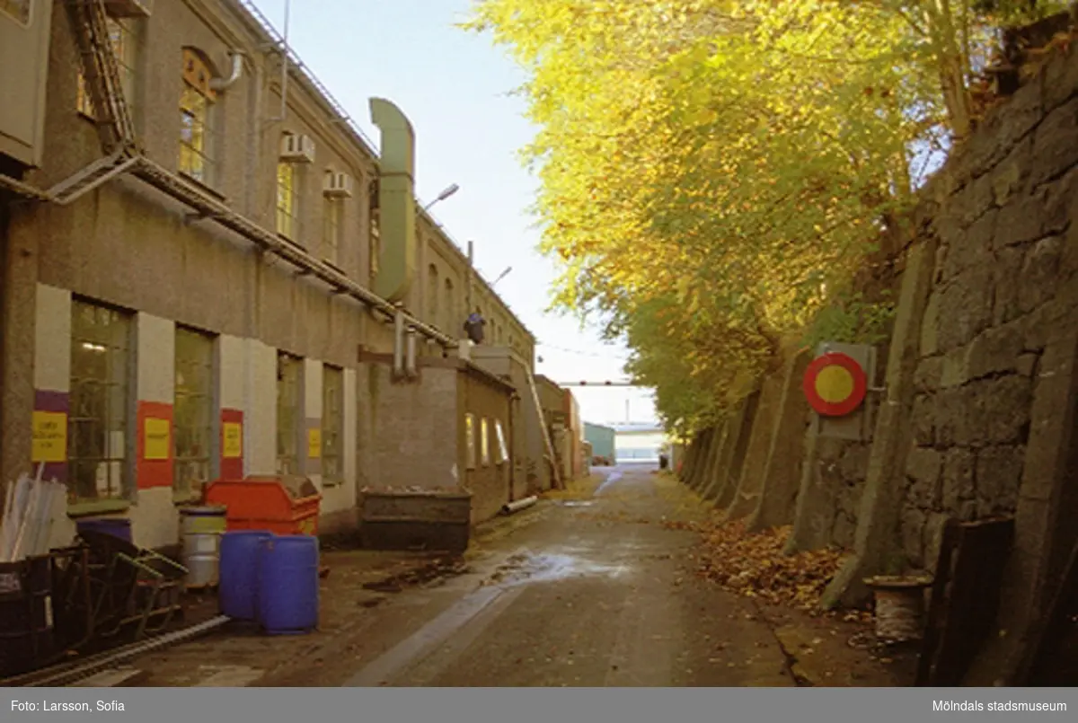 Byggnad 23/Hus 23 (mekanisk verkstad och ritkontor) inom Papyrus industriområde.