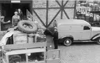 Transport 1946 av brev och paket - till en början, senare endast av
paket - från Hälsingborgs postkontor till Schweiz.