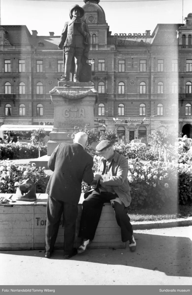 Torgkommersen är i full gång och mängder av frukt, bär, grönsaker och blommor finns till försäljning. Bilderna tagna till ett reportage i Dagbladet.