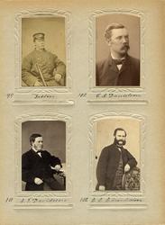 Porträtt av Dahlin, postiljon på linjen Härnösand - Sundsval