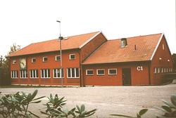 1950-talsskolbyggnad i Lindome.