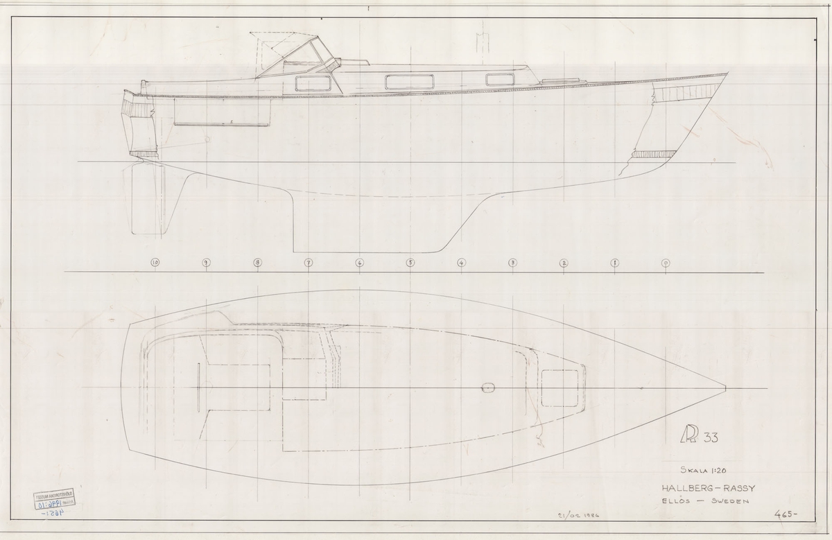 Skisser till inredning och linjer