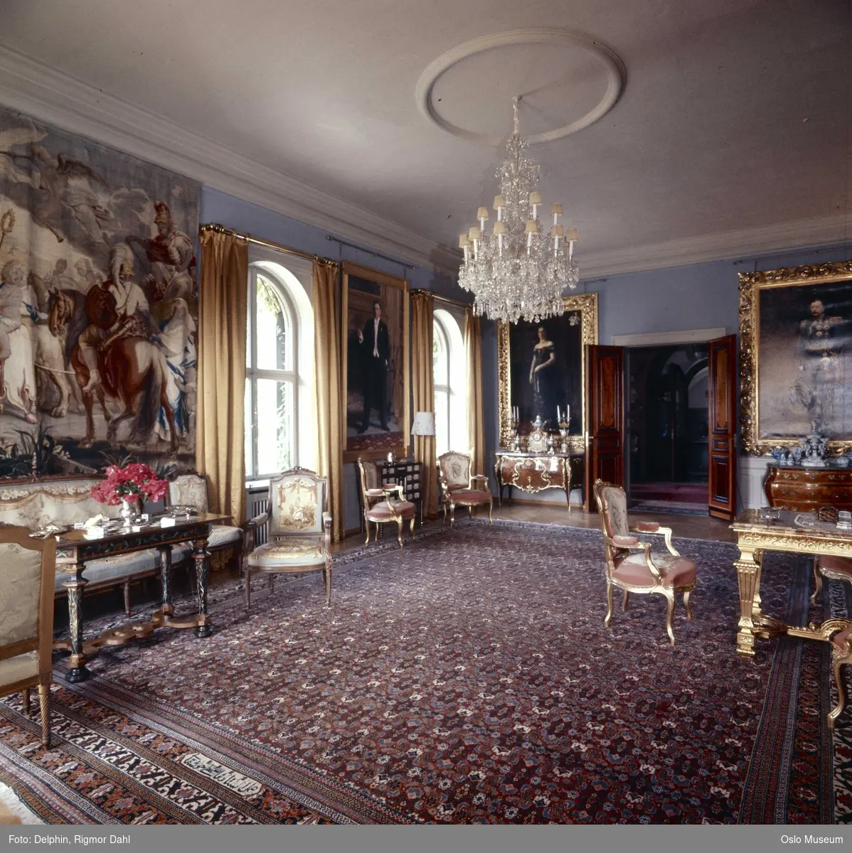 Fritzøehus slott, interiør, stue, salong