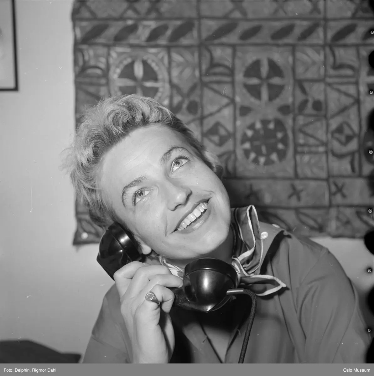 portrett, kvinne, sceneinstruktør, telefon