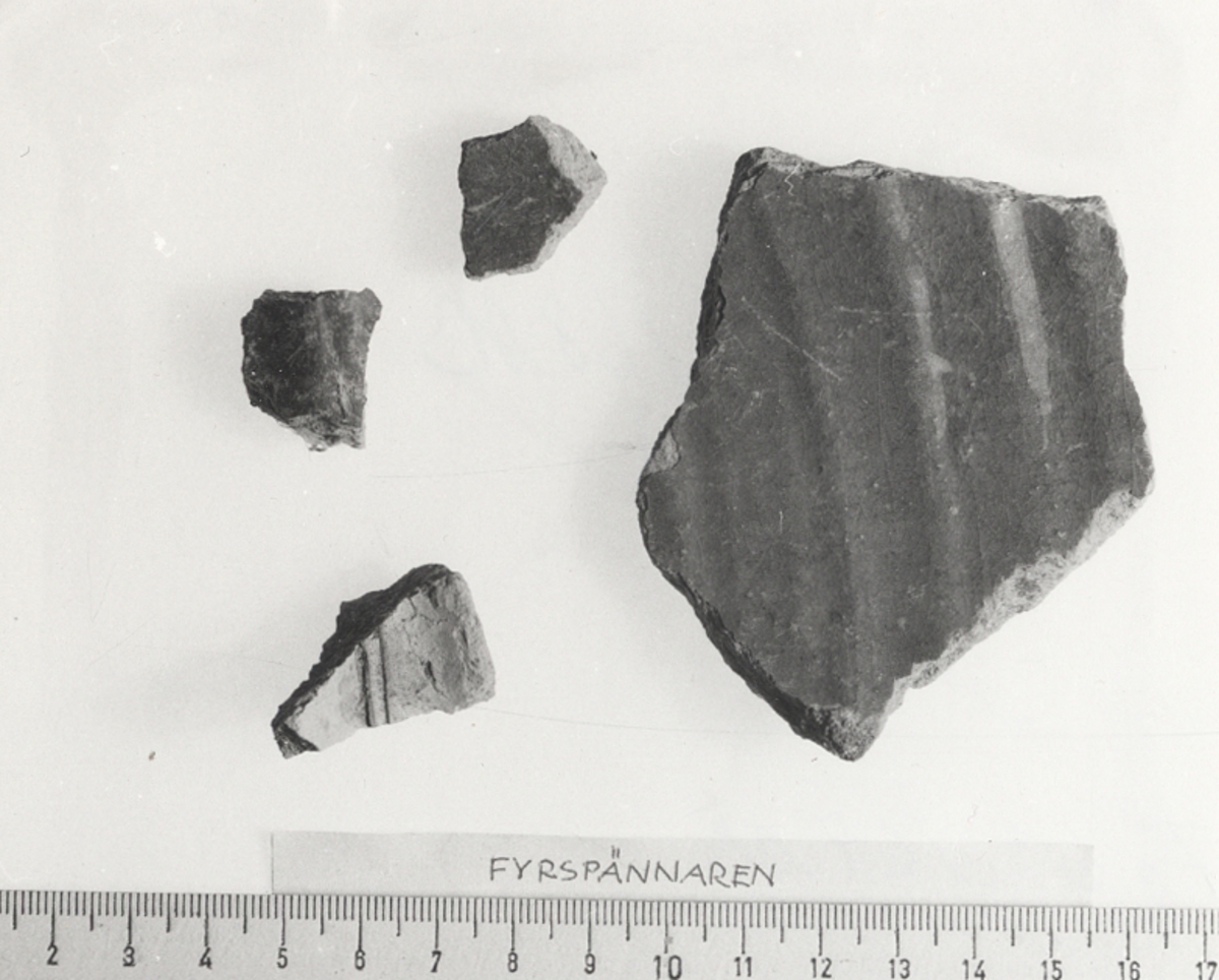 Kantfragment från kruka.