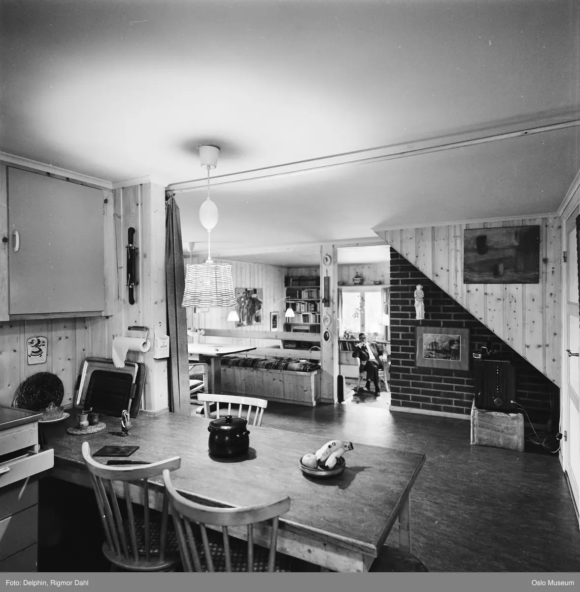 bolig, interiør, kjøkken, stue, mann, skuespiller