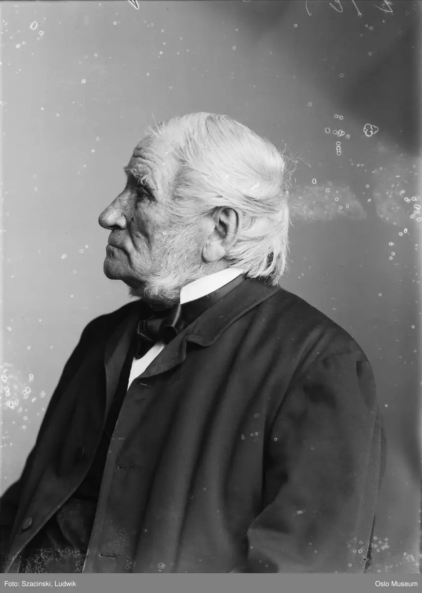 portrett, gammel mann, brystbilde, profil