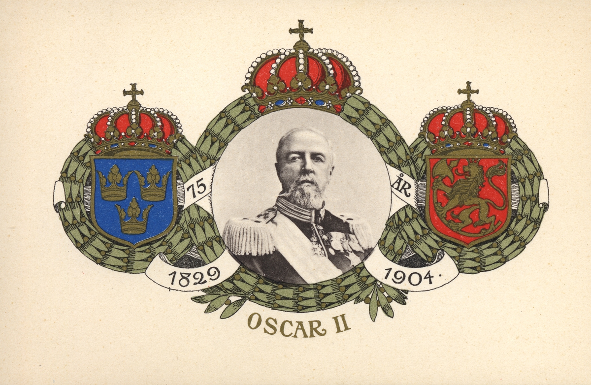 Oscar II, 75 år.