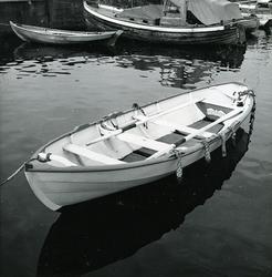 Hardangersnipa vid västra hamnarmen. I bakgrunden en däcksbå