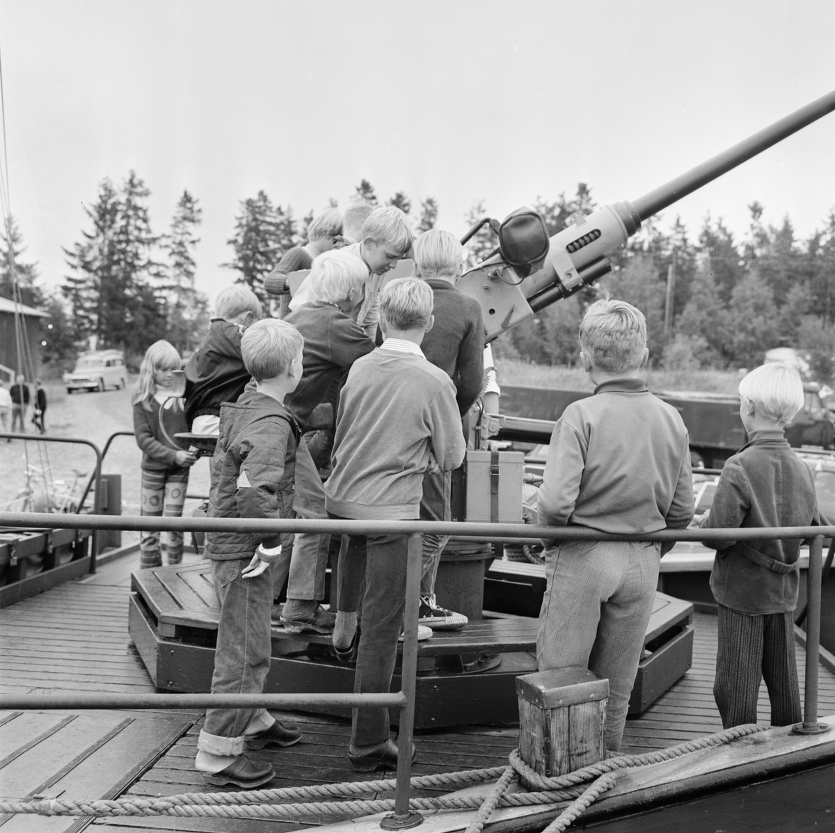 Lionsfest i Fagerviken, Hållnäs socken, Uppland, augusti 1968