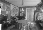 Sannolikt Ruben Liljefors vid pianot, Svartbäcksgatan 37, Uppsala 1899