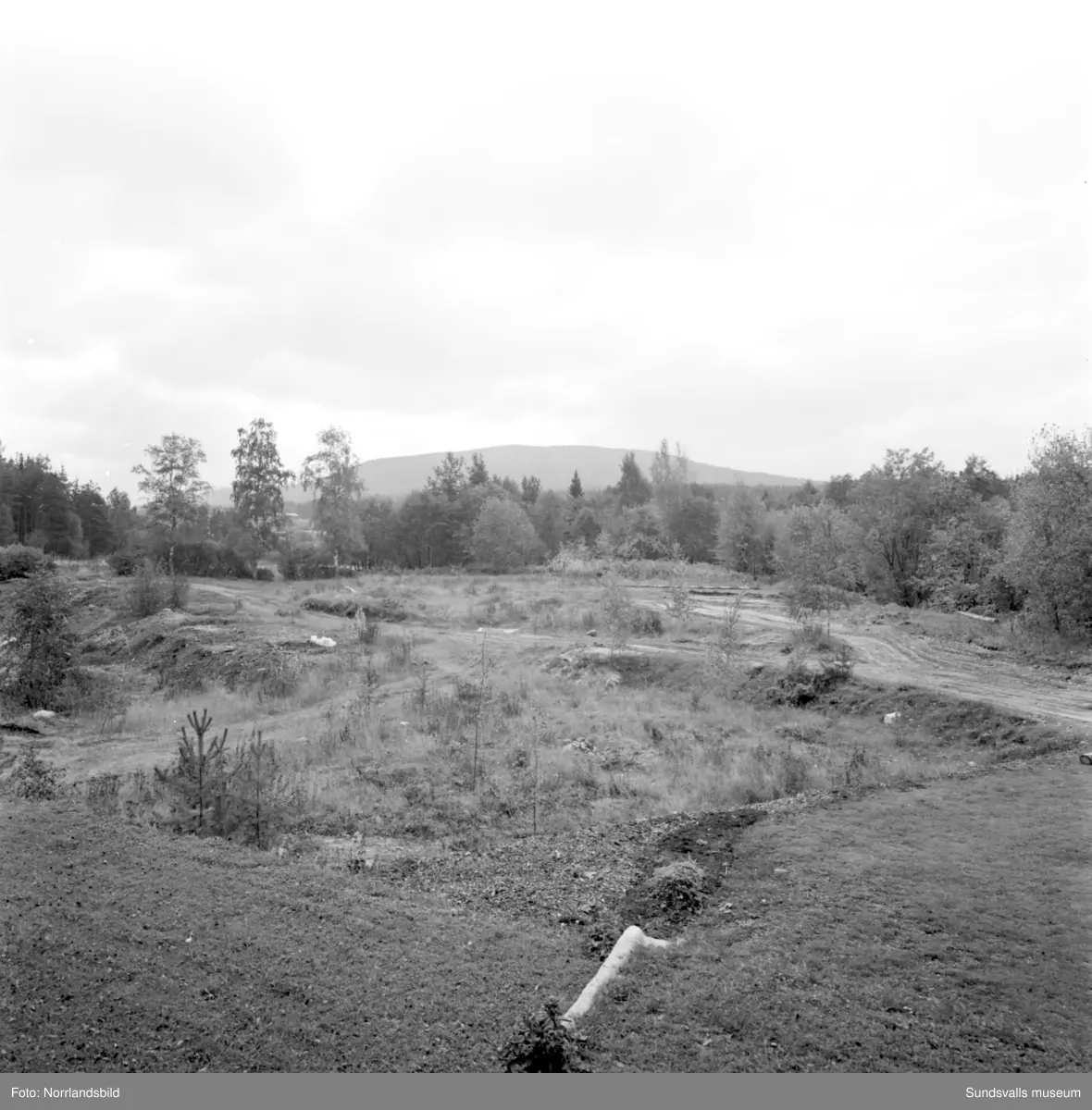 Flygfoton tagna för Kema Nord i Ljungaverk. Troligen tidigt 1970-tal.