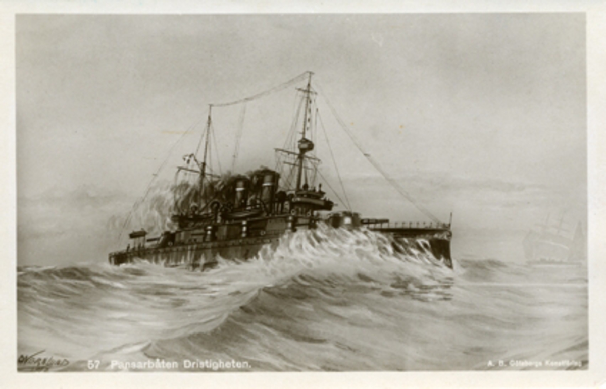 DN Grnlund, 1915, 57. Pansarbåten Dristigheten
A-B Göteborgs Kinstförlag