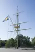 Gladans mast vid Sjöhistoriska Museet