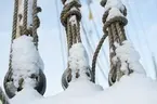 Block från Gladanmast vid Sjöhistoriska Museet