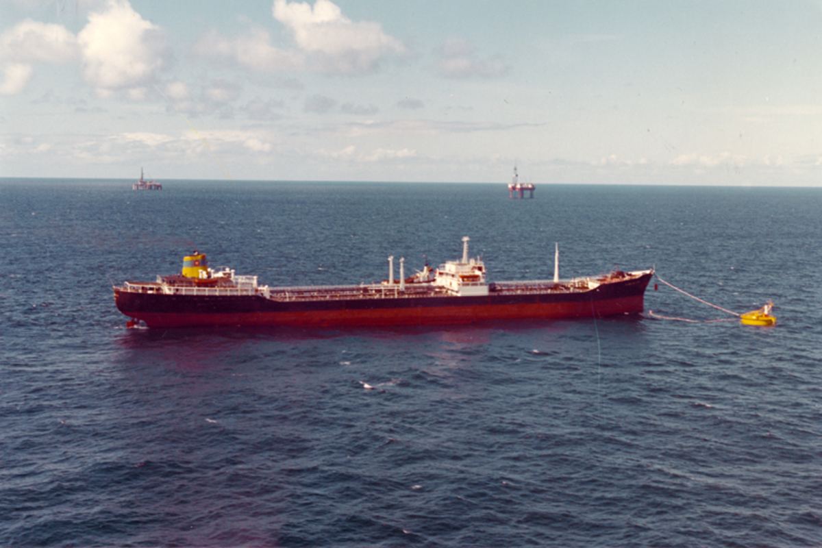 Fra Ekofisk-området i 1971/1972. 