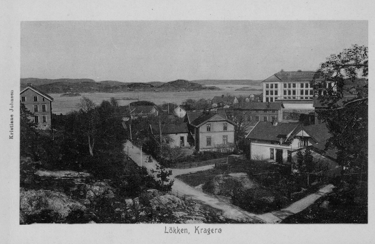 Postkortserie fra Kragerø før 1900, 10 stk