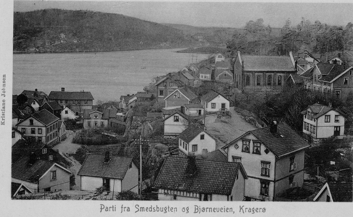Postkortserie fra Kragerø før 1900, 10 stk
