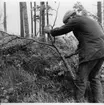 Bolstad, Kårebyhögen. Markvårdsarbete.