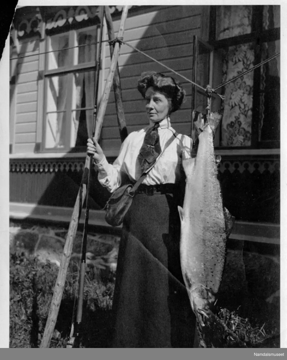 Den engelske damen Mrs. Thellusen på Grande Gård.