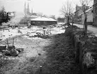 Platsen för Tullhuset, kvarteret Tullen vid Östra Ågatan, Kungsängen, Uppsala oktober 1933