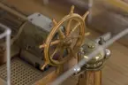 Detalj av fartygsmodellen Aeolus