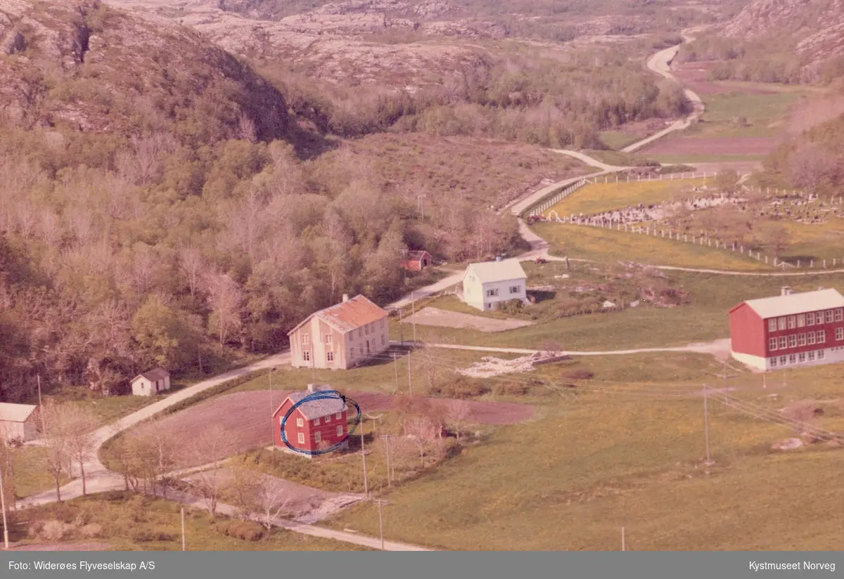 Flyfoto over Garstad i Vikna kommune