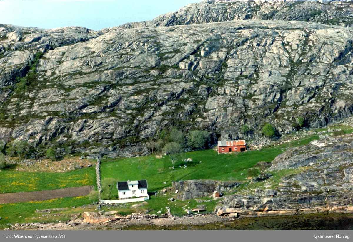 Flyfoto fra Hatland i Vikna kommune