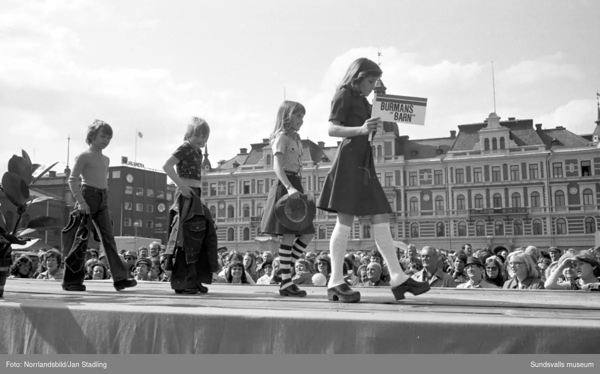 Cityfestival med modevisning i Sundsvall.