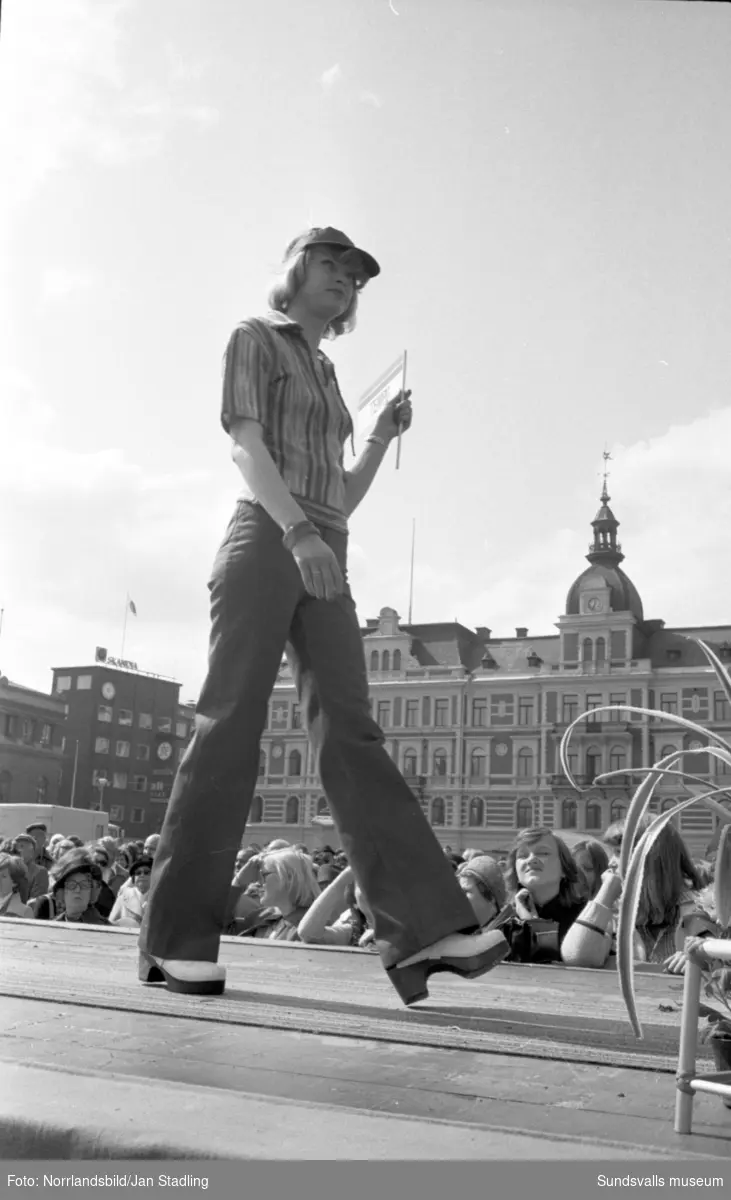 Cityfestival med modevisning i Sundsvall.