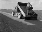 Grusning av väg, Uppland 1936