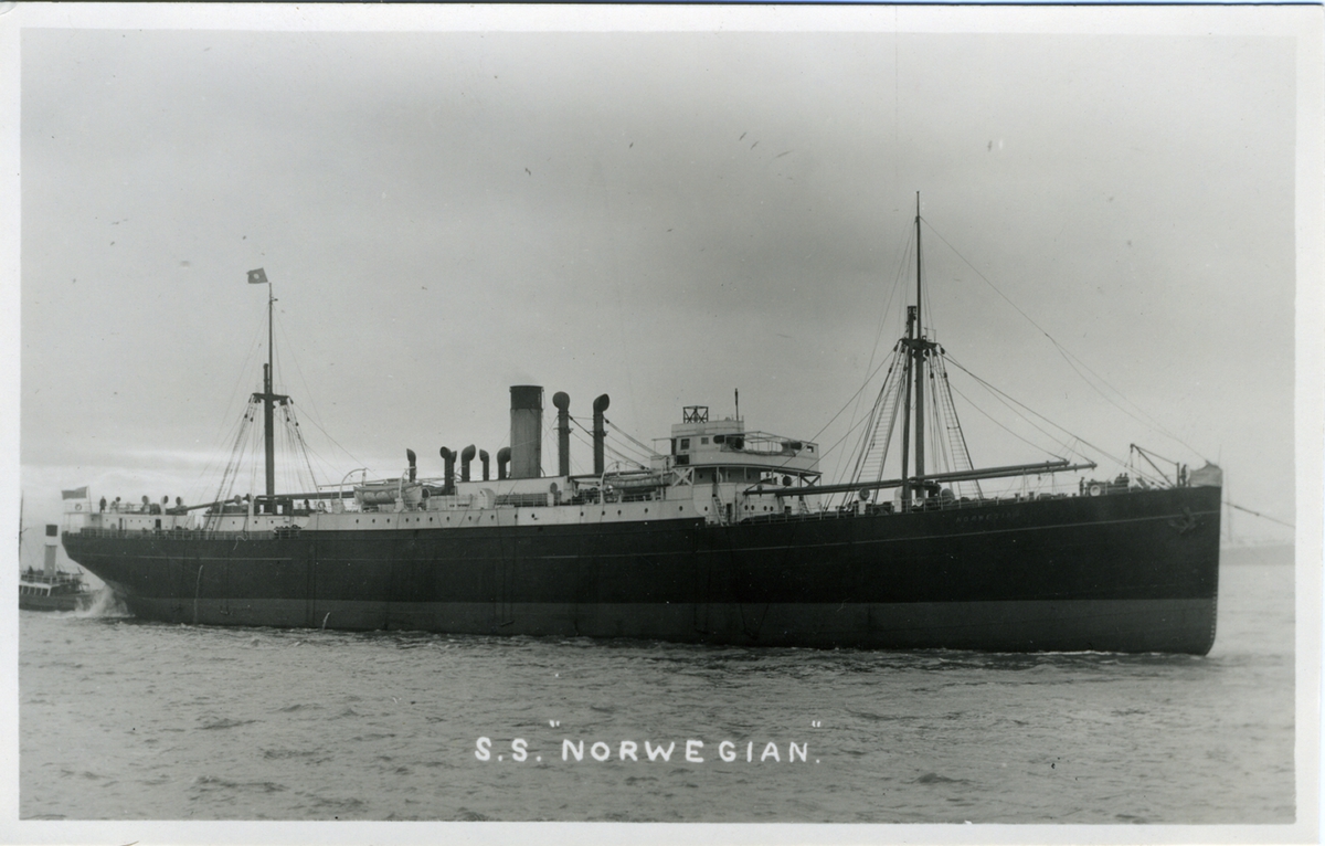 S.S. "Norwegian."
Copyright B & A Feilden, Blundellsands, Liverpool 23